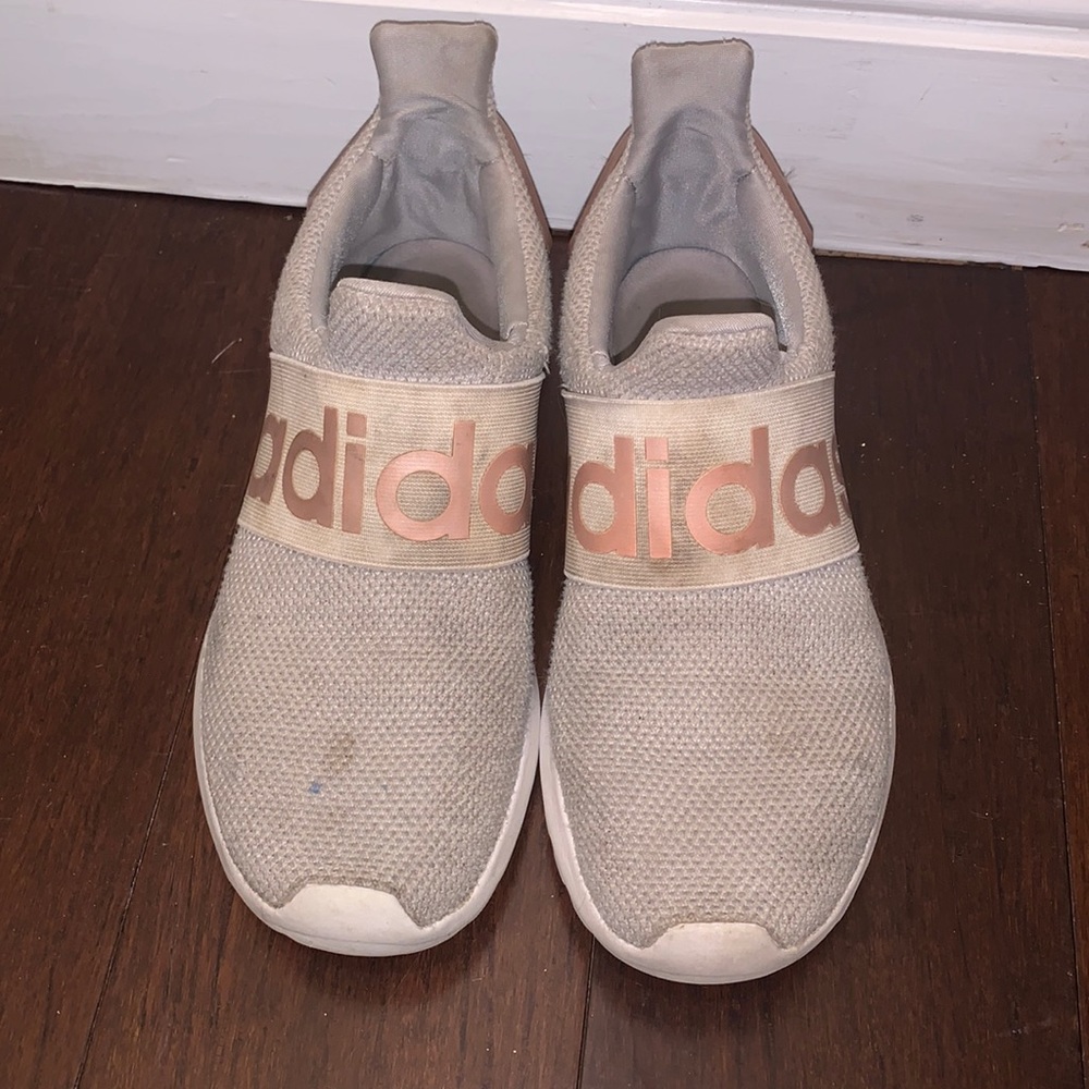 Adidas Gray Slip On Shoes Sneakers Youth 4